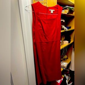 Red banana republic sheeth dress